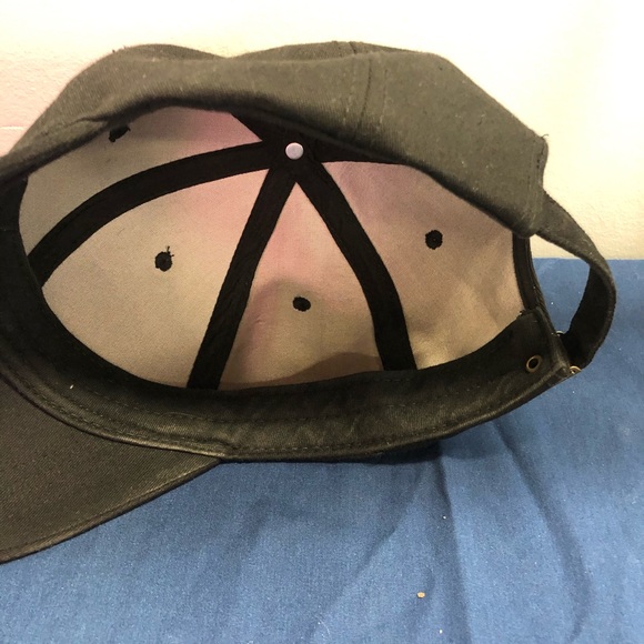 Black baseball cap buckle back winter - Picture 5 of 7